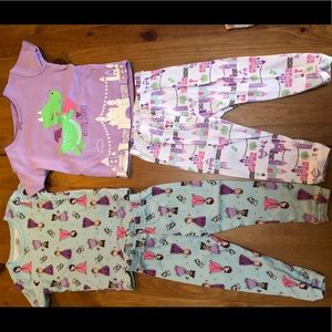 Princess and Dragon bedtime stories pajama set